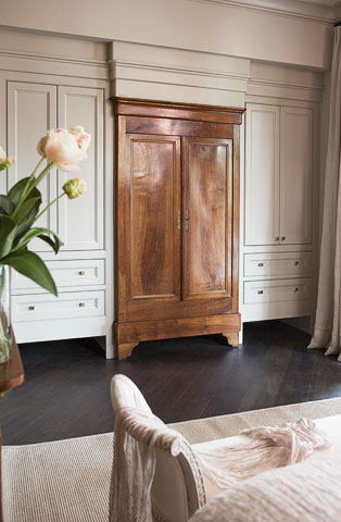 Antique Furniture Built Ins- Linda McDougald Design | Postcard from Paris Home
