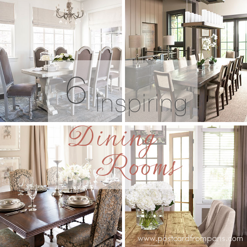 Six Inspiring Dining Rooms- Linda McDougald Design | Postcard from Paris Home